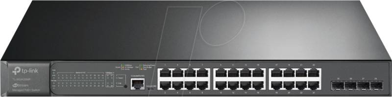 TPLINK TSG3428MP - Switch, 28-Port, Gigabit Ethernet, SFP von TP-Link