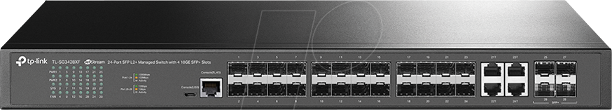 TPLINK TSG3428XF - Switch, 28-Port, Gigabit Ethernet, RJ45/SFP, SFP+ von TP-Link