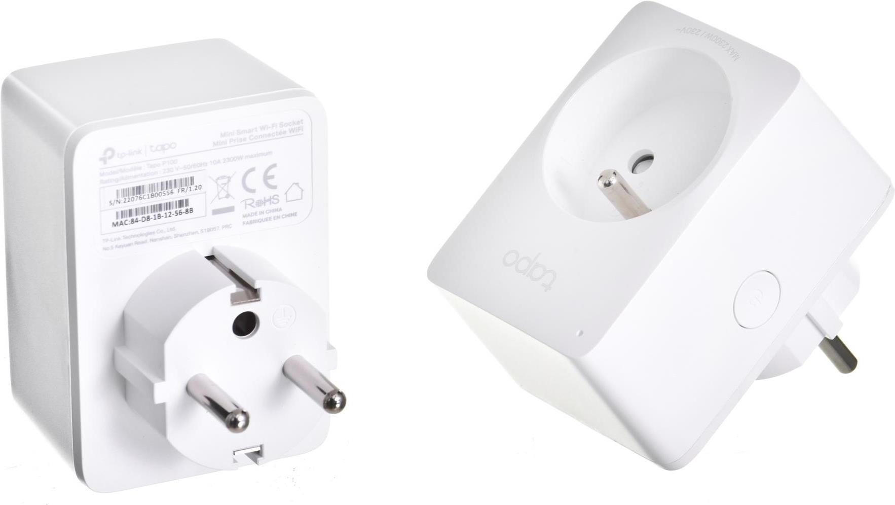 Tapo P100 - Kabellos - Bluetooth / Wi-Fi - 802.11b,802.11g,Wi-Fi 4 (802.11n) - Indoor - Weiß - Status (TAPO P100(2-PACK)) von TP-Link