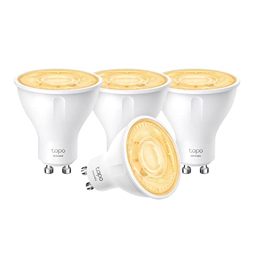 Tapo TP-Link smarte WLAN Glühbirne GU10 L610 4 pcs, Energie sparen, 2.9 W Entspricht 50W, dimmbare alexa smarte lampe, smart home alexa zubehör,kompatibel mit Alexa,Google Assistant, Weiss Tapo TP-Link smarte WLAN Glühbirne GU10 L610 4 pcs, Energie sparen, 2.9 W Entspricht 50W, dimmbare alexa smarte lampe, smart home alexa zubehör,kompatibel mit Alexa,Google Assistant, Weiss von Tapo