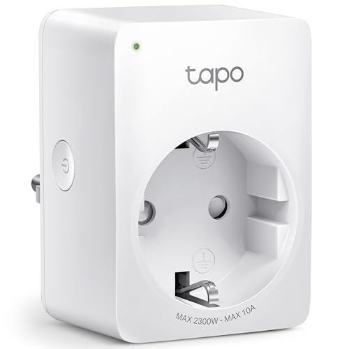 Tapo WLAN Smart Steckdose Tapo P100, Smart Home WiFi Steckdose, Alexa Zubehör, funktioniert mit Alexa, Google Home, Tapo App, Sprachsteuerung, Fernzugriff, Kein Hub notwendig, Mini, Weiß von TP-Link