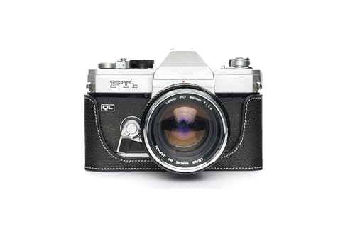 Handarbeit aus echtem echtem Leder halb Kamera Tasche Abdeckung für Canon FTB FT FT QL TLB TL TX schwarz Farbe von TP Original