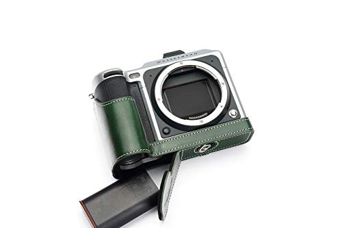 Handarbeit aus echtem echtem Leder halb Kamera Tasche Abdeckung für Hasselblad X1D X1D II 50C grüne Farbe von TP Original