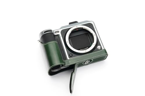 Handarbeit aus echtem echtem Leder halb Kamera Tasche Abdeckung für Hasselblad X1D X1D II 50C grüne Farbe von TP Original