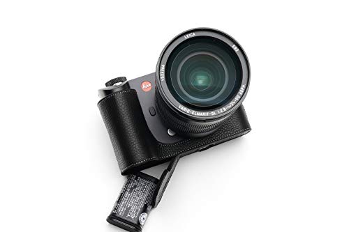 Handarbeit aus echtem echtem Leder halb Kamera Tasche Abdeckung für Leica SL Typ601 schwarz Farbe von TP Original