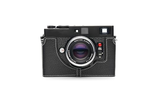 Handarbeit aus echtem echtem Leder halb Kamera Tasche Abdeckung für Minolta CLE schwarz Farbe Handarbeit aus echtem echtem Leder halb Kamera Tasche Abdeckung für Minolta CLE schwarz Farbe von TP Original