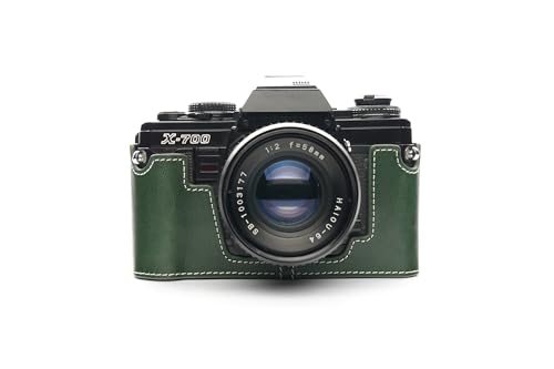 Handarbeit aus echtem echtem Leder halb Kamera Tasche Abdeckung für Minolta X-700 X700 grüne Farbe Handarbeit aus echtem echtem Leder halb Kamera Tasche Abdeckung für Minolta X-700 X700 grüne Farbe von TP Original