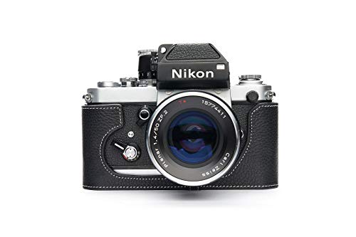 Handarbeit aus echtem echtem Leder halb Kamera Tasche Abdeckung für Nikon F2 F2A F2AS schwarz Farbe von TP Original