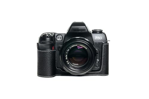 Handarbeit aus echtem echtem Leder halb Kamera Tasche Abdeckung für Nikon F80 schwarz Farbe Handarbeit aus echtem echtem Leder halb Kamera Tasche Abdeckung für Nikon F80 schwarz Farbe von TP Original