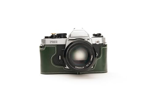 Handarbeit aus echtem echtem Leder halb Kamera Tasche Abdeckung für Nikon FM2 FM FM2n FE FE2 grüne Farbe Handarbeit aus echtem echtem Leder halb Kamera Tasche Abdeckung für Nikon FM2 FM FM2n FE FE2 grüne Farbe von TP Original