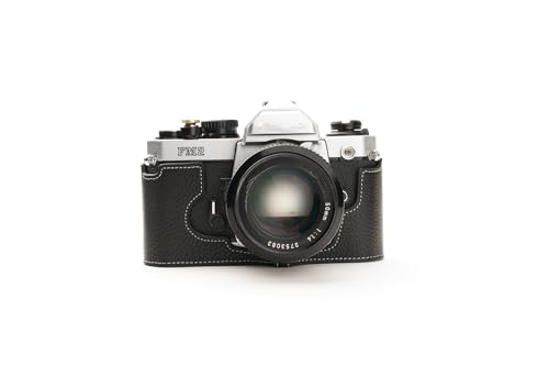 Handarbeit aus echtem echtem Leder halb Kamera Tasche Abdeckung für Nikon FM2 FM FM2n FE FE2 schwarz Farbe von TP Original