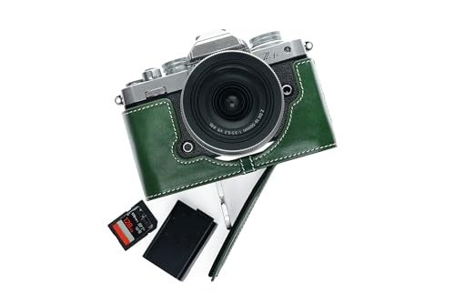 TP Original Kameratasche für Nikon Z fc Zfc aus echtem Leder in grüner Farbe von TP Original