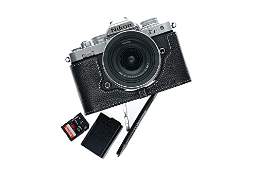 Handarbeit aus echtem echtem Leder halb Kamera Tasche Abdeckung für Nikon Z fc Zfc schwarz Farbe von TP Original