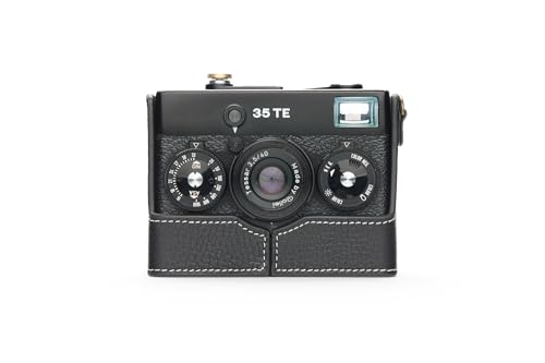 Handarbeit aus echtem echtem Leder halb Kamera Tasche Abdeckung für Rollei 35S 35TE 35SE 35T schwarz Farbe von TP Original