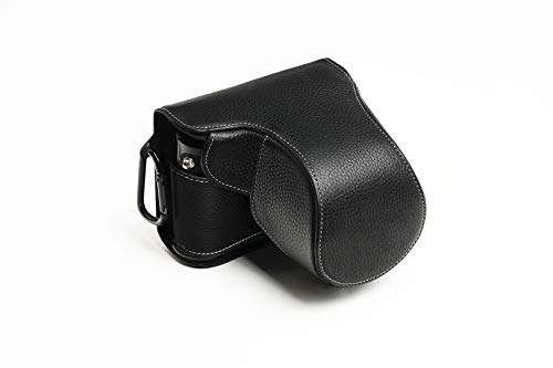 Handarbeit aus echtem echtem Leder voller Kamera Tasche Tasche für Leica Q schwarz von TP Original