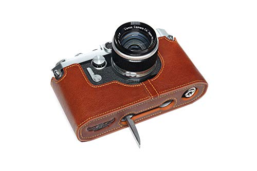 Handgefertigt aus echtem echtem Leder halbe Kamera Tasche Tasche Abdeckung für Canon VT VT Deluxe VI-T Rufous Farbe von TP Original