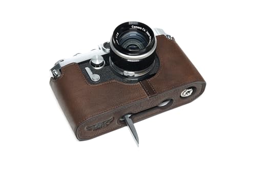 Handgefertigt aus echtem echtem Leder halbe Kamera Tasche Tasche Abdeckung für Canon VT VT Deluxe VI-T dunkelbraune Farbe Handgefertigt aus echtem echtem Leder halbe Kamera Tasche Tasche Abdeckung für Canon VT VT Deluxe VI-T dunkelbraune Farbe von TP Original