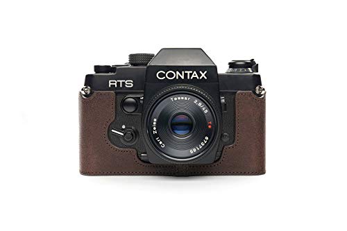 Handgefertigt aus echtem echtem Leder halbe Kamera Tasche Tasche Abdeckung für Contax RTS RTS II RTS2 dunkelbraune Farbe von TP Original