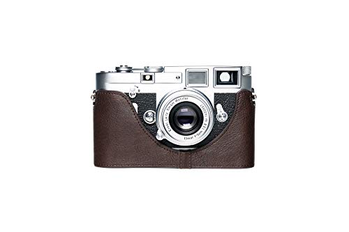 Handgefertigt aus echtem echtem Leder halbe Kamera Tasche Tasche Abdeckung für Leica M6 M4 M3 M2 M1 Mda dunkelbraune Farbe Handgefertigt aus echtem echtem Leder halbe Kamera Tasche Tasche Abdeckung für Leica M6 M4 M3 M2 M1 Mda dunkelbraune Farbe von TP Original