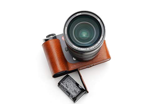 Handgefertigt aus echtem echtem Leder halbe Kamera Tasche Tasche Abdeckung für Leica SL2 Rufous Farbe von TP Original