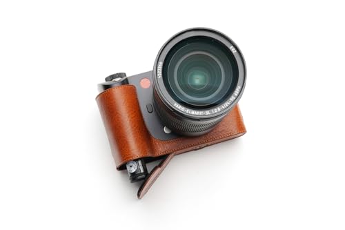 Handgefertigt aus echtem echtem Leder halbe Kamera Tasche Tasche Abdeckung für Leica SL2 Rufous Farbe von TP Original