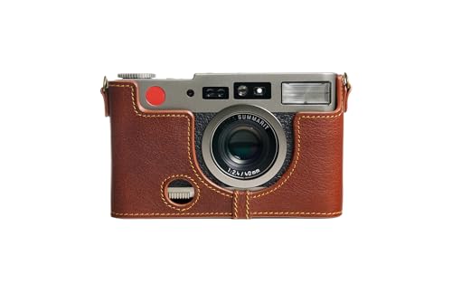 Handgefertigt aus echtem echtem Leder halbe Kamera Tasche Tasche Abdeckung für Leica cm Rufous Farbe von TP Original