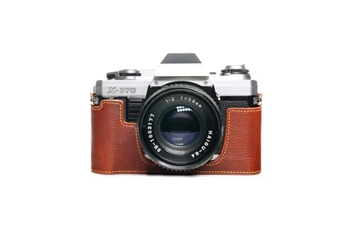 Handgefertigt aus echtem echtem Leder halbe Kamera Tasche Tasche Abdeckung für Minolta X-300 X300 X-370 X370 Rufous Farbe von TP Original