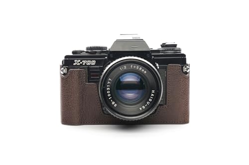 Handgefertigt aus echtem echtem Leder halbe Kamera Tasche Tasche Abdeckung für Minolta X-700 X700 dunkelbraune Farbe Handgefertigt aus echtem echtem Leder halbe Kamera Tasche Tasche Abdeckung für Minolta X-700 X700 dunkelbraune Farbe von TP Original