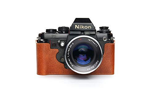Handgefertigt aus echtem echtem Leder halbe Kamera Tasche Tasche Abdeckung für Nikon F3 F3HP F3AF F3T Rufous Farbe von TP Original