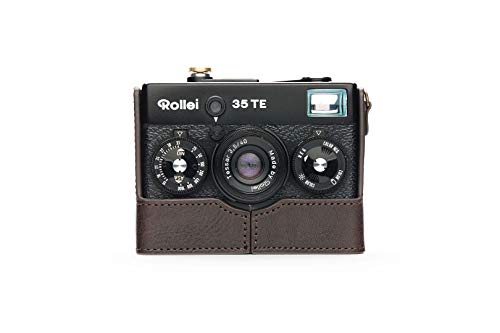 Handgefertigt aus echtem echtem Leder halbe Kamera Tasche Tasche Abdeckung für Rollei 35S 35TE 35SE 35T dunkelbraune Farbe von TP Original
