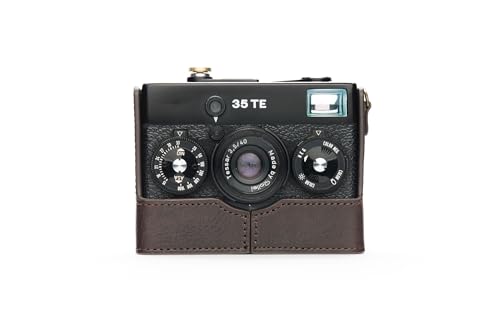 Handgefertigt aus echtem echtem Leder halbe Kamera Tasche Tasche Abdeckung für Rollei 35S 35TE 35SE 35T dunkelbraune Farbe von TP Original