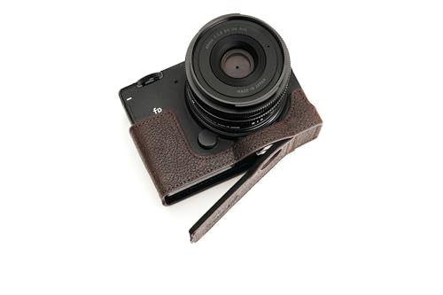 TP Original Handgefertigt aus echtem echtem Leder halbe Kamera Tasche Tasche Abdeckung für Sigma FP dunkelbraune Farbe von TP Original