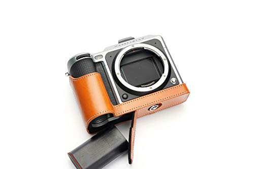 Handgefertigt aus echtem echtem Leder halbe Kamera Tasche Tasche für Hasselblad X1D X1D II 50C Sandy Brown von TP Original