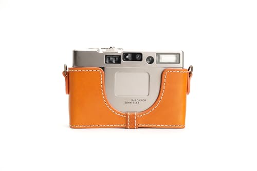 Handgefertigt aus echtem echtem Leder halbe Kamera Tasche Tasche für Minolta TC-1 Sandy Brown Handgefertigt aus echtem echtem Leder halbe Kamera Tasche Tasche für Minolta TC-1 Sandy Brown von TP Original