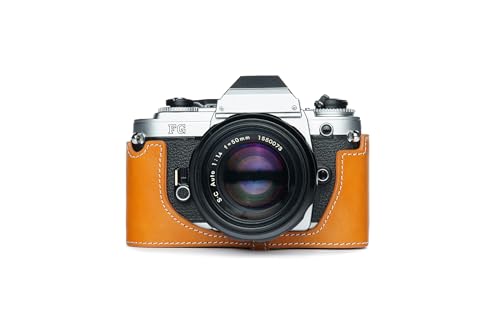 Handgefertigt aus echtem echtem Leder halbe Kamera Tasche Tasche für Nikon FG FG20 Sandy Brown Handgefertigt aus echtem echtem Leder halbe Kamera Tasche Tasche für Nikon FG FG20 Sandy Brown von TP Original