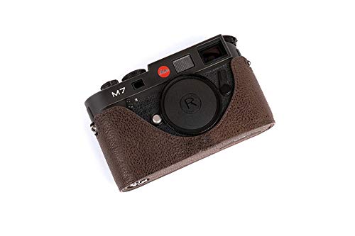 Handgefertigte Echtleder Half Camera Case Tasche für Leica M7 M6 Dunkelbraun Farbe von TP Original