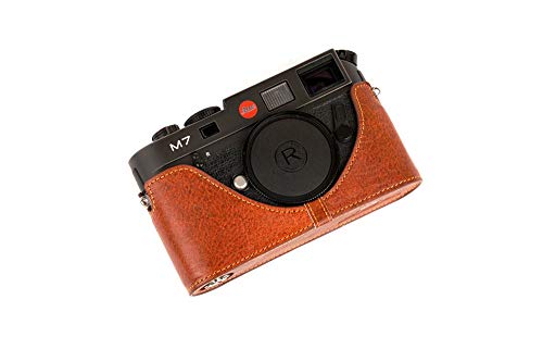 Handgefertigte Echtleder Half Camera Case Tasche für Leica M7 M6 Rufous Farbe von TP Original