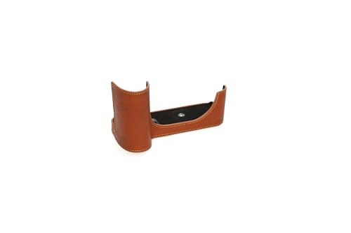 Handgefertigte Halb-Kameratasche aus echtem Leder für Leica SL3, Rufous Color von TP Original