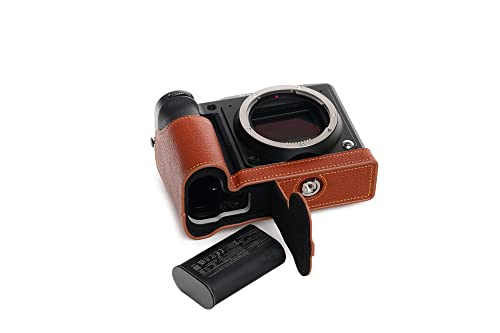 Handgefertigte Kameratasche aus echtem Leder für Hasselblad X2D 100C, Rufous Color von TP Original