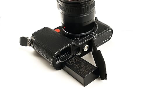 Handgemachte echtes echtes Leder-halbe Kamera-Kasten-Beutel-Abdeckung für Leica TL TL2 Typ 701 unten offene schwarze Farbe Handgemachte echtes echtes Leder-halbe Kamera-Kasten-Beutel-Abdeckung für Leica TL TL2 Typ 701 unten offene schwarze Farbe von TP Original