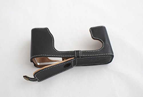TP Handmade Genuine Real Leather Half Camera Case Bag Cover for FUJIFILM X-E2 X-E1 XE2 XE1 Black Bottom Opening Version TP Handmade Genuine Real Leather Half Camera Case Bag Cover for FUJIFILM X-E2 X-E1 XE2 XE1 Black Bottom Opening Version von TP