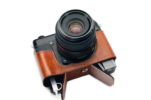 TP Original Handgefertigt aus echtem echtem Leder halbe Kamera Tasche Tasche Abdeckung für FUJIFILM GFX 50R Rufous Farbe von TP Original