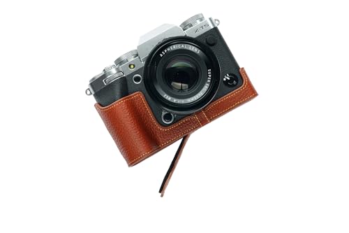 TP Original Handgefertigte Kameratasche aus echtem Leder für FUJIFILM X-T5 XT5 Rufous Farbe von TP Original