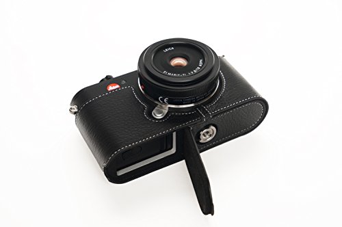 TP Original Handgemachte Echte echtes Leder Halbe Kamera Tasche Abdeckung für Leica CL Schwarz farbe von TP Original