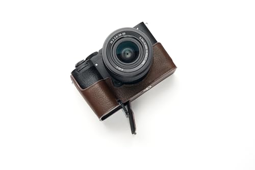 TP Original Kameratasche für Sony A7C ii A7CR A7C Mark ii A7C2, handgefertigt, echtes Leder, Kaffeebraun von TP Original