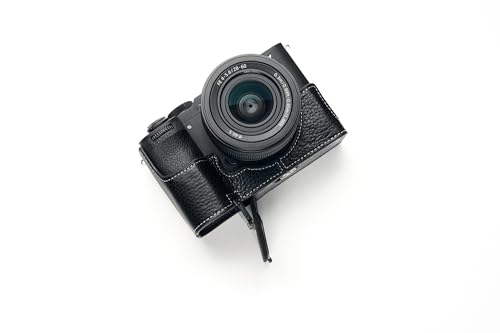 TP Original Kameratasche für Sony A7C ii A7CR A7C Mark ii A7C2, handgefertigt, echtes Leder, Schwarz von TP Original