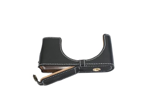 TP handgemachte echte reale lederne Halb Kamera Tasche Abdeckung für Leica D-LUX6 Black Bottom Öffnungs Version von TP Original