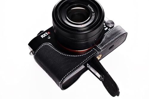 TP Echtes Leder Halbkameratasche für Sony RX1R II Mark II M2 - Schwarz: Kameratasche, Case, Hülle - Fotografie unterwegs, Reisefotografie, Alltagsgebrauch mit einer hochwertigen Kamera TP Echtes Leder Halbkameratasche für Sony RX1R II Mark II M2 - Schwarz: Kameratasche, Case, Hülle - Fotografie unterwegs, Reisefotografie, Alltagsgebrauch mit einer hochwertigen Kamera von TP