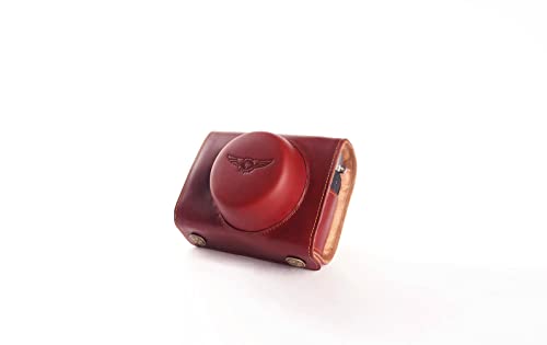 TP handgemachte echte Echtleder Voll Kamera Tasche Abdeckung für FUJIFILM X30 Braun Farbe von TP