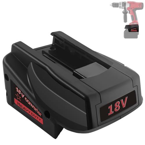 M18V18 für Milwaukee V18 Batterieadapter, für Milwaukee M18 & für Dewalt 20V Akku zu Milwaukee V18 18V NI-CD Akku Werkzeugkonverter (mit USB-Anschluss) von TPDL